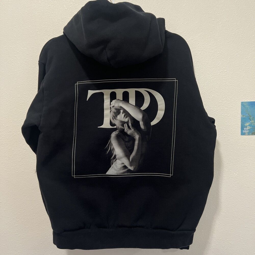 Taylor Swift TTPD Hoodie Black M